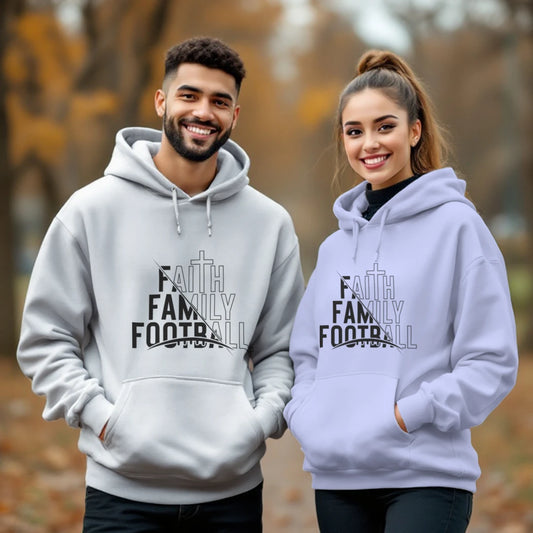 Faith Family Football Sundays Hoodie